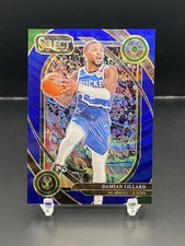 2024-25 Panini Select - Damian Lillard Blue Wave #227 52/75 Courtside #227 Bucks