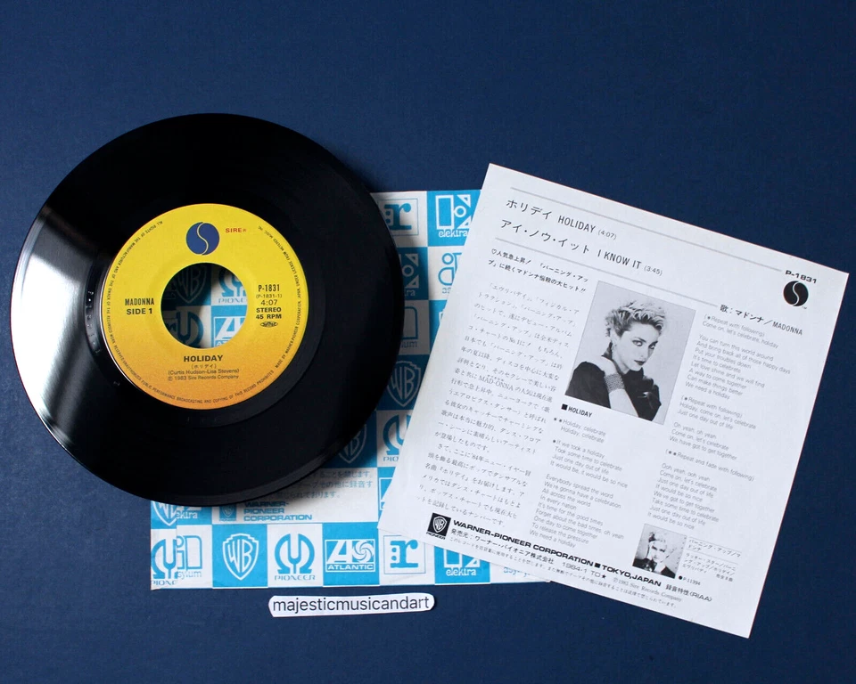 PRISTINE ORIGINAL 1983 MADONNA HOLIDAY 7 INCH VINYL NEAR MINT VERY RARE Foto 3 de 4