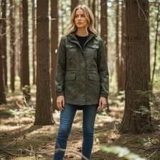 Michael Kors Camouflage Insulated Jacket With Hood Size XS New without Tags