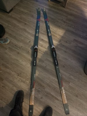 Vintage Fisher Europa 99 Skis with Rottefella Binding Made In Italy Perfect Con