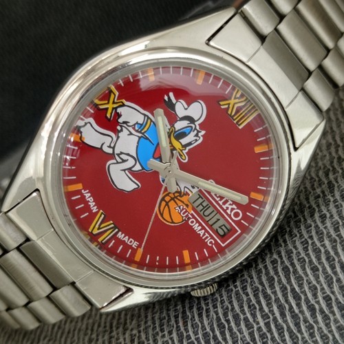 GENUINE VINTAGE SEIKO AUTOMATIC 7019A JAPAN MENS DONALD DIAL WATCH a2855-U
