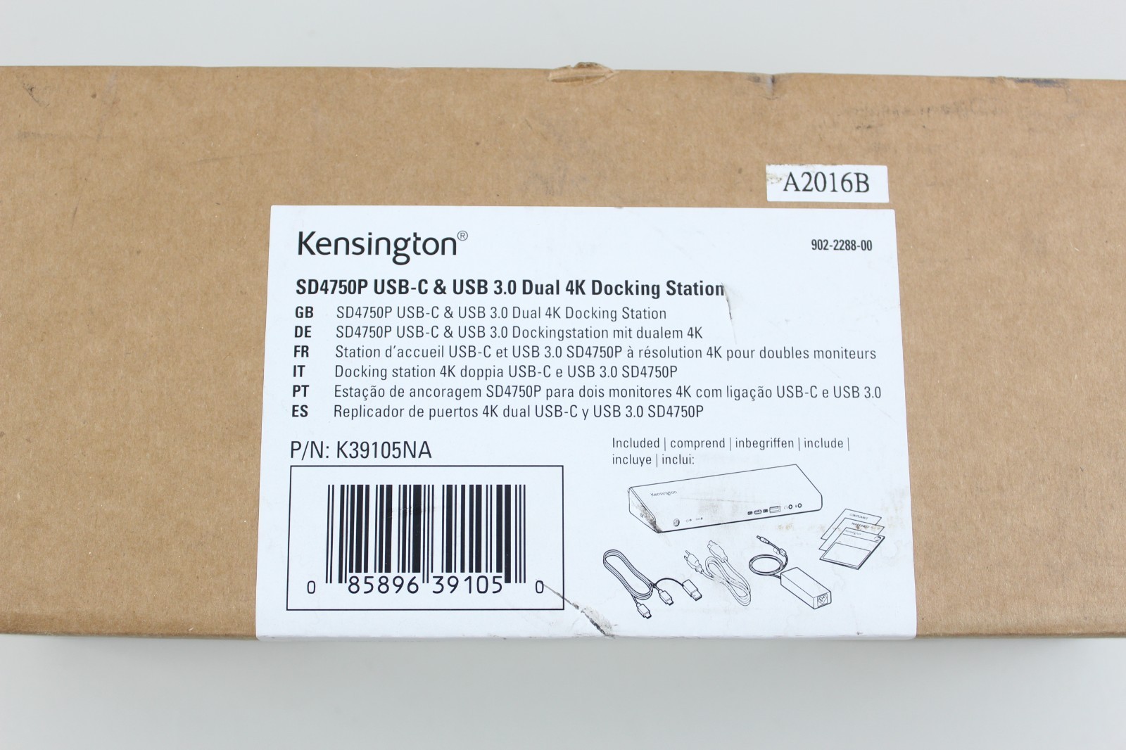 Estación de acoplamiento New Kensington SD4750P USB-C y USB 3.0 doble 4K K39105NA sellada, imagen 2