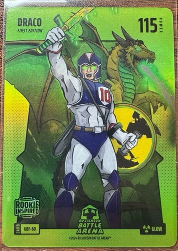 BO JACKSON BATTLE ARENA DRACO  GREEN GLOW CASE HIT BATTLEFOIL DRAKE MAYE 115 SP