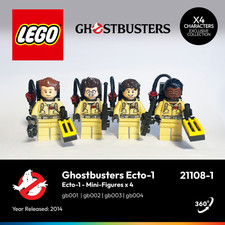 GENUINE LEGO GHOSTBUSTERS  Set X4 - Venkman, Stantz, Spengler, Zeddemore MINT 💎