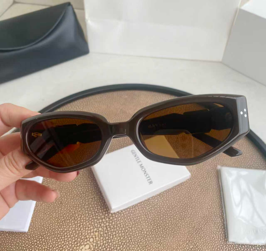◆GENTLE MONSTER◆サングラス RUVY VAN　ブラウン　ケース付 Gentle Monster Ruvy Van BR3 Sunglasses Brown/Black With Case New