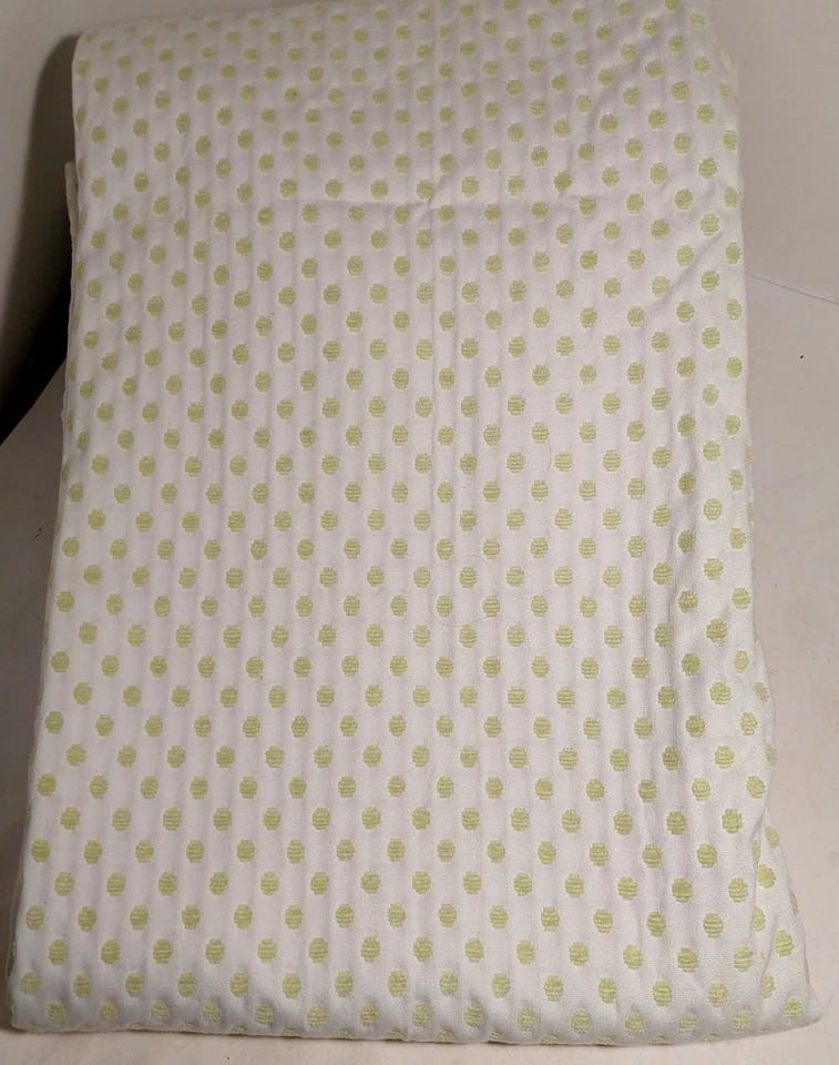 2 Pottery Barn Kids Curtain Panels Green Polka Dot Fully Lined 42" X 63" Each - Image 4 of 4