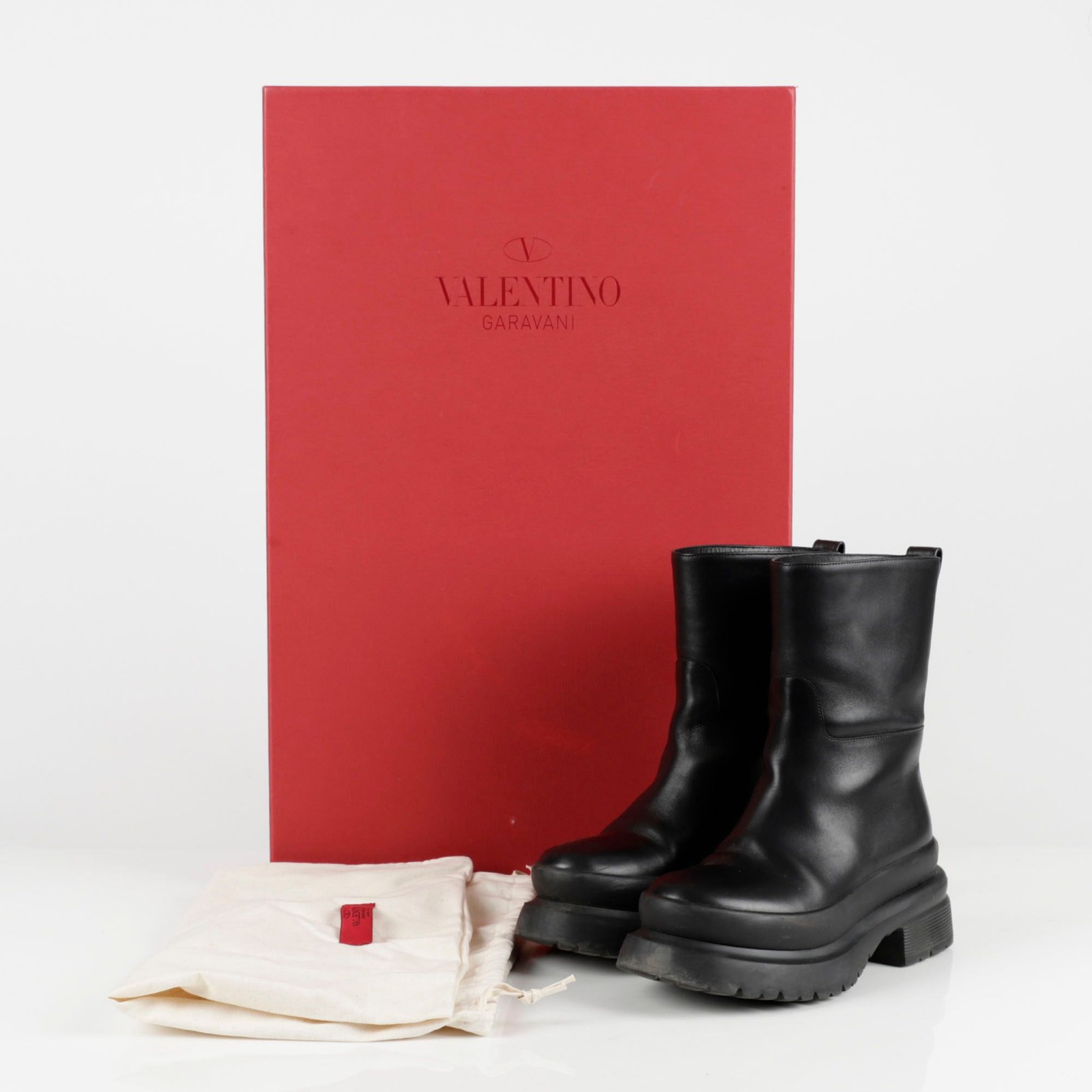 Valentino Roman Stud Ankle Boots 133618106