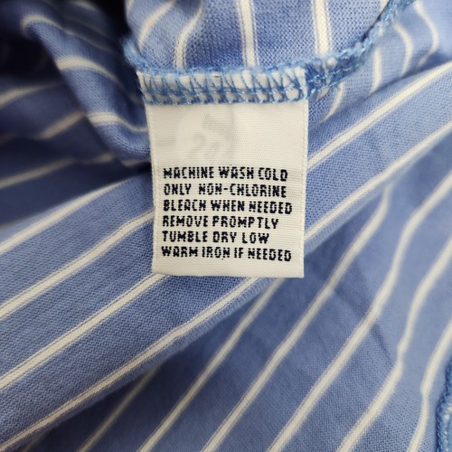 Polo Golf Ralph Lauren Poloshirt Herren L blau weiß gestreift Pima Baumwolle Pullover - Bild 7 von 7