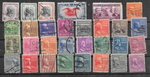 Collection of USA Stamps as per scan. Unchecked r17475