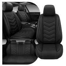Car Seat Covers for Hyundai IONIQ 5 2022-2026 Sport Leather 5 Seats Black