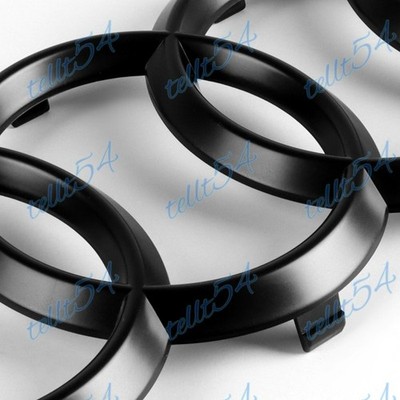 X1 Matt Black For Rings Grill Front Hood A3 A4 S4 A5 S5 A6 S6 SQ7 TT Emblem