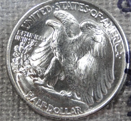 1943 50C Walking Liberty Half Dollar, Gem BU