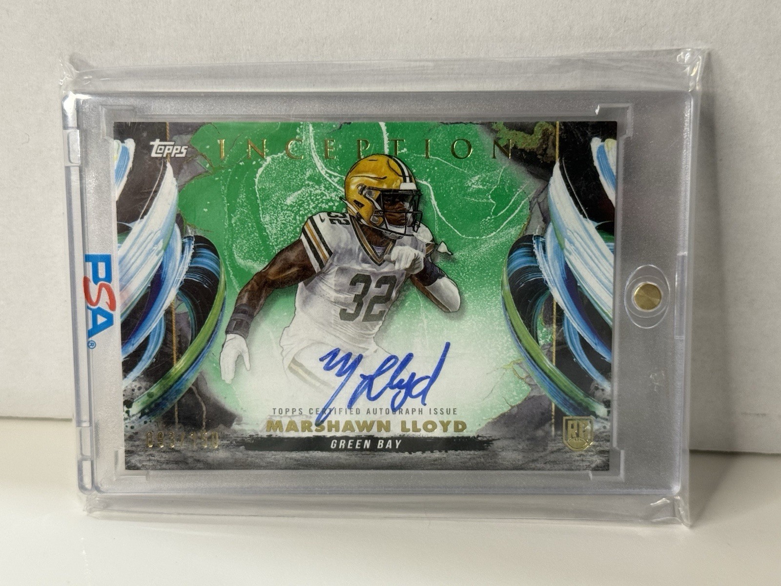 MarShawn Lloyd Topps Inception Rookie Autograph Variations #RAVML Green