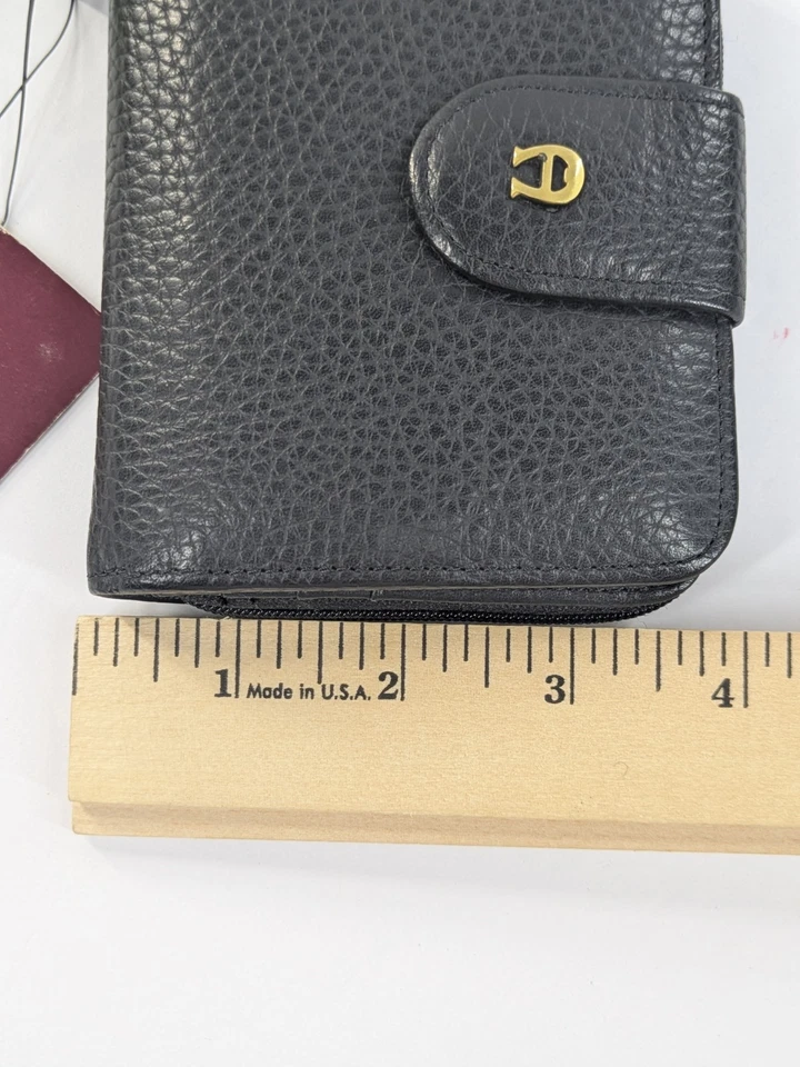 Новый с Ярлыками!😍VntgEtienne Aigner черный кожаный складной бумажник поцелуй замок монета сумочки читать - Изображение 3 из 4