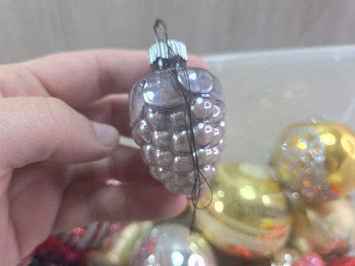 Lote Vintage SHINY BRITE, Alemania Occidental, EE. UU., Adornos de Navidad de Vidrio Checo - Imagen 22 de 24
