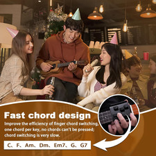 Ukulele Chord Presser Guitar Practice Tool Acoustic Trainer Assisted Learning