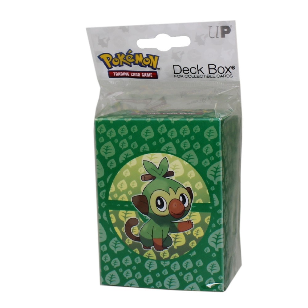 Pokemon Card Supplies - Sword & Shield Galar Starters Deck Box - GROOKEY - New