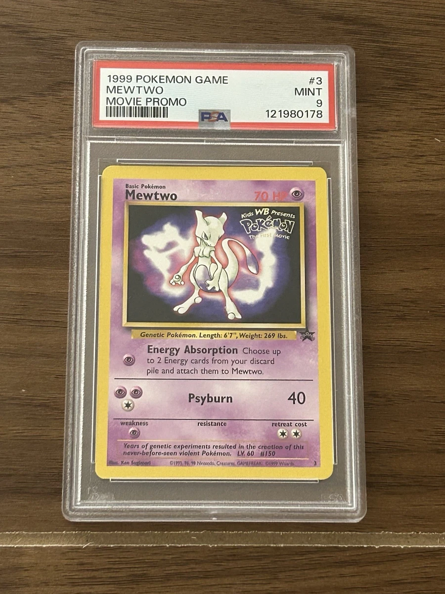 Mewtwo Pokémon TCG Professional Sports Authenticator (PSA) Grade 9
