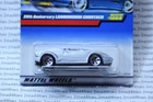 1999 VINTAGE Hot Wheels silver 25th anniversary LAMBORGHINI COUNTACH #1089