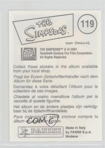 2002 The Simpsons Springfield Collection III Album Stickers Lisa Simpson b8c - Picture 2 of 3