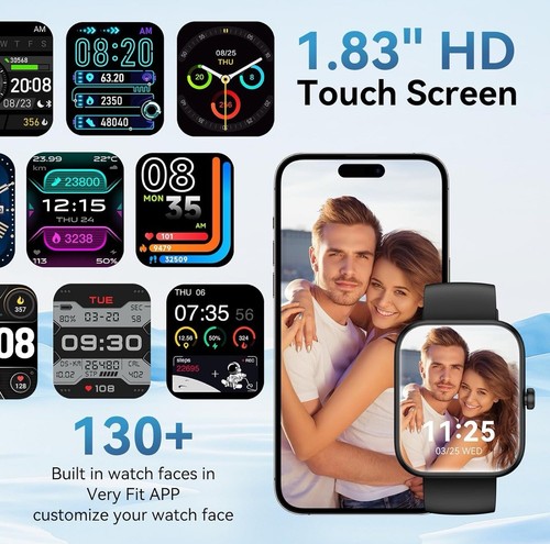 Smart Watch for Men Women Alexa Built-In, Fitness Tracker with Call Function & 1 - Photo 5 sur 7