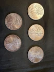 5 Standing Liberty 1 Troy oz .999 Fine Silver Rounds