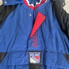 Starter New York Rangers NHL Hockey Hooded Jacket Size L Blue Black Red White — photo 2