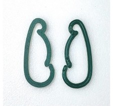 Premium Christmas Ornament Hangers Hooks, Forest Green Indoor/Outdoor Plastic 60