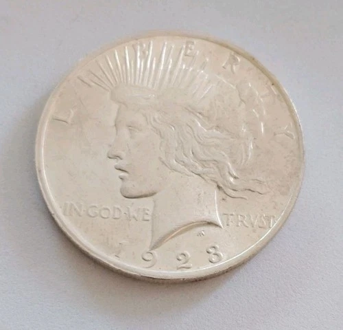 1923 Peace Silver Dollar $1 Coin UNC with Nice Luster