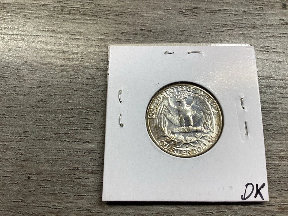 1955 D Washington Silver Quarter in BU Condition Nice Toning 051625 73dk - Image 4 of 4