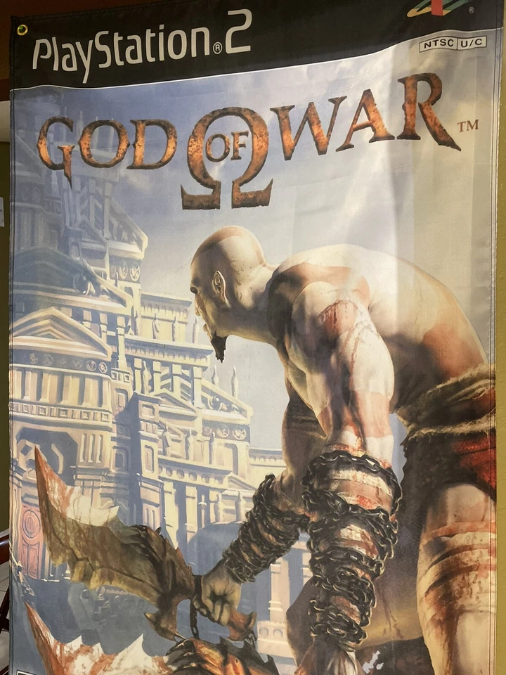 God Of War 5' Flag Banner Sony PS2 PlayStation - Image 2 of 3