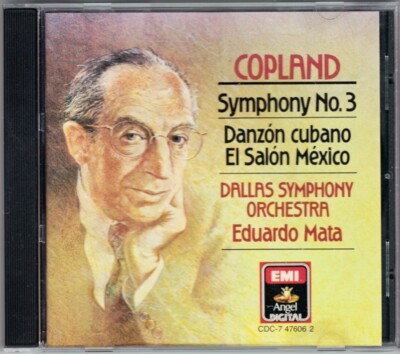 Eduardo MATA: COPLAND Symphony No.3 Danzon Cubano El Salon Mexico CD Dallas EMI