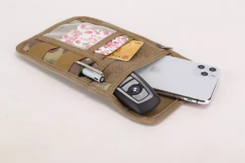 Tactical ID Card Holder Wallet Organizer Hanging Pouch Neck Lanyard Storage Bag - Picture 8 of 13