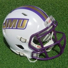 * JAMES MADISON UNIVERSITY DUKES WHITE FOOTBALL MINI HELMET