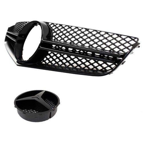 CALANDRE NOIR BRILLANT POUR MERCEDES CLASSE E W207 COUPE PHASE 1 DE 05/2009 A 04 - Foto 2 di 2
