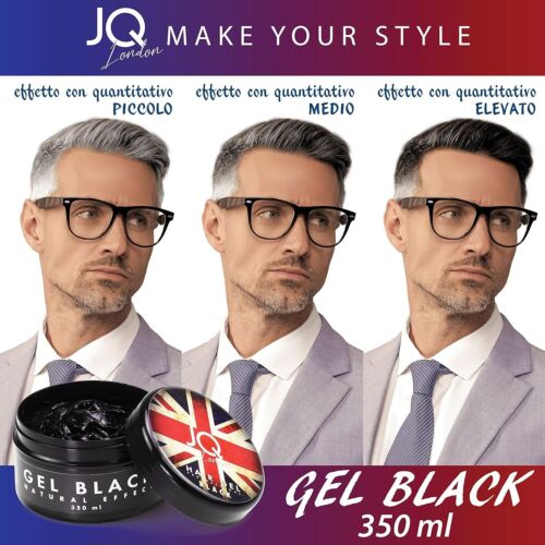 Herren Haargel BLACK Maske weißes Haar fleckfrei 350ml - Bild 3 von 4