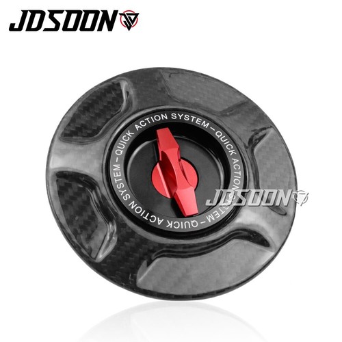 Carbon Fiber Keyless Fuel Gas Cap Tank Cover For BMW S1000R RR Naked / M1000R RR - Picture 4 of 9