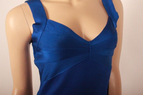 Wow Couture Bodycon Röhre Pinup Kleid Gal Unif Asos Oaf Abschlussball Blau S/2/4 - Bild 3 von 6