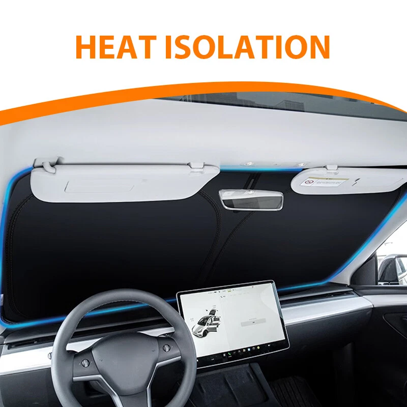 Custom Fit Windshield Visor SunShade Heat Shield Sun Shade For Audi A6 2012-2018 - Imagem 4 de 4