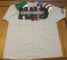 Malo Suavecito Men’s Shirt Hanes Cotton Hand Painted Front And Back Size XL