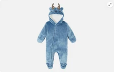 Koala Baby Infant 1-piece Fleece Jumper (Blue, Size 9/12 Months) NWT