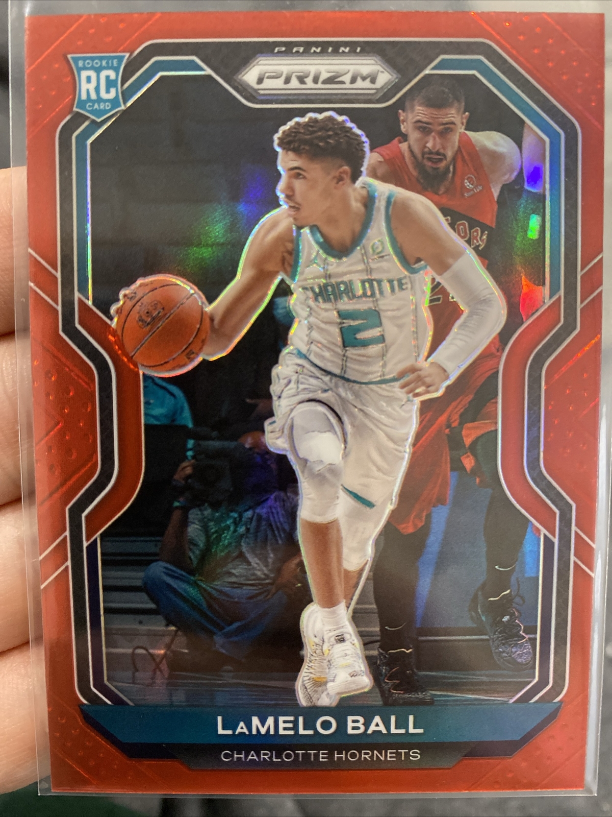 2020-21 Panini Prizm LaMelo Ball #278 Red Holo Rookie RC 220/299 10 Hornets 🔥🏀