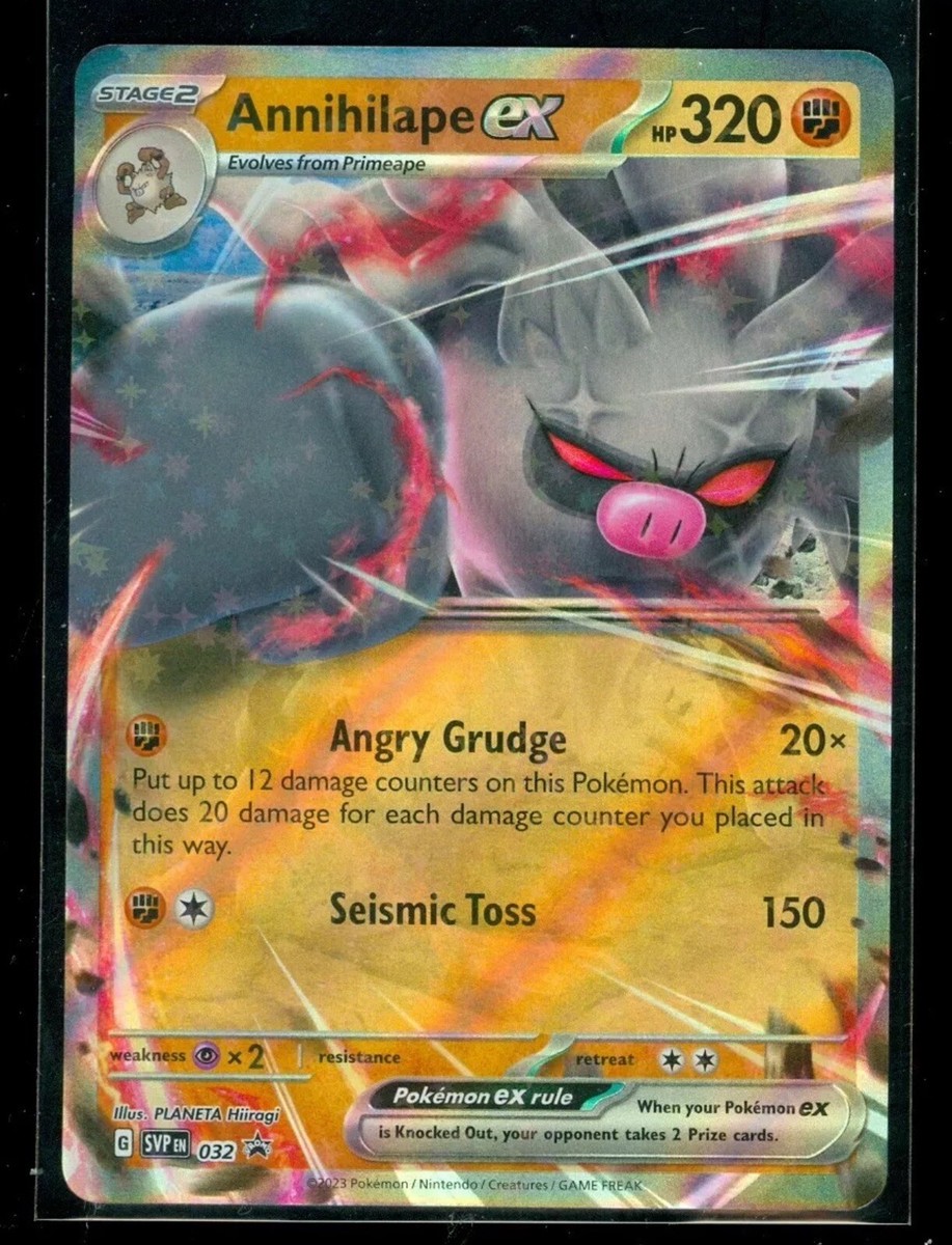 Pokemon ANNIHILAPE EX SVP 032 Paldea Evolved - HOLO PROMO - - NM