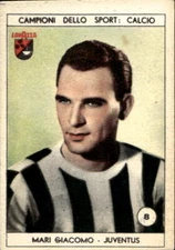 1950 Lavazza Sports Champions Figure No. 8 Juventus Mari