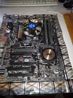 ASUS Z97A  MOTHERBOARD CPU 4690K i5 WITH 16GB RAM and I/O PLATE