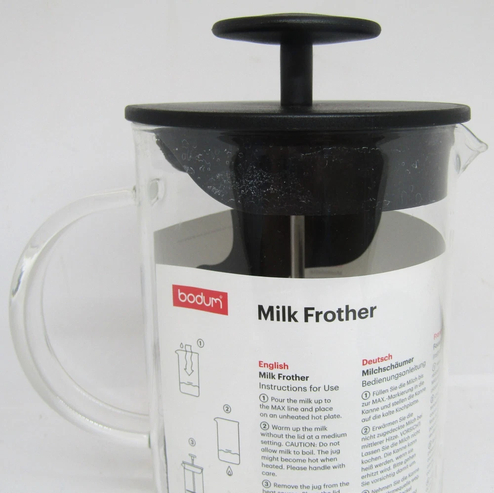 Milk Frother - Bodum Latteo 8 oz Manual Milk Frother - Black