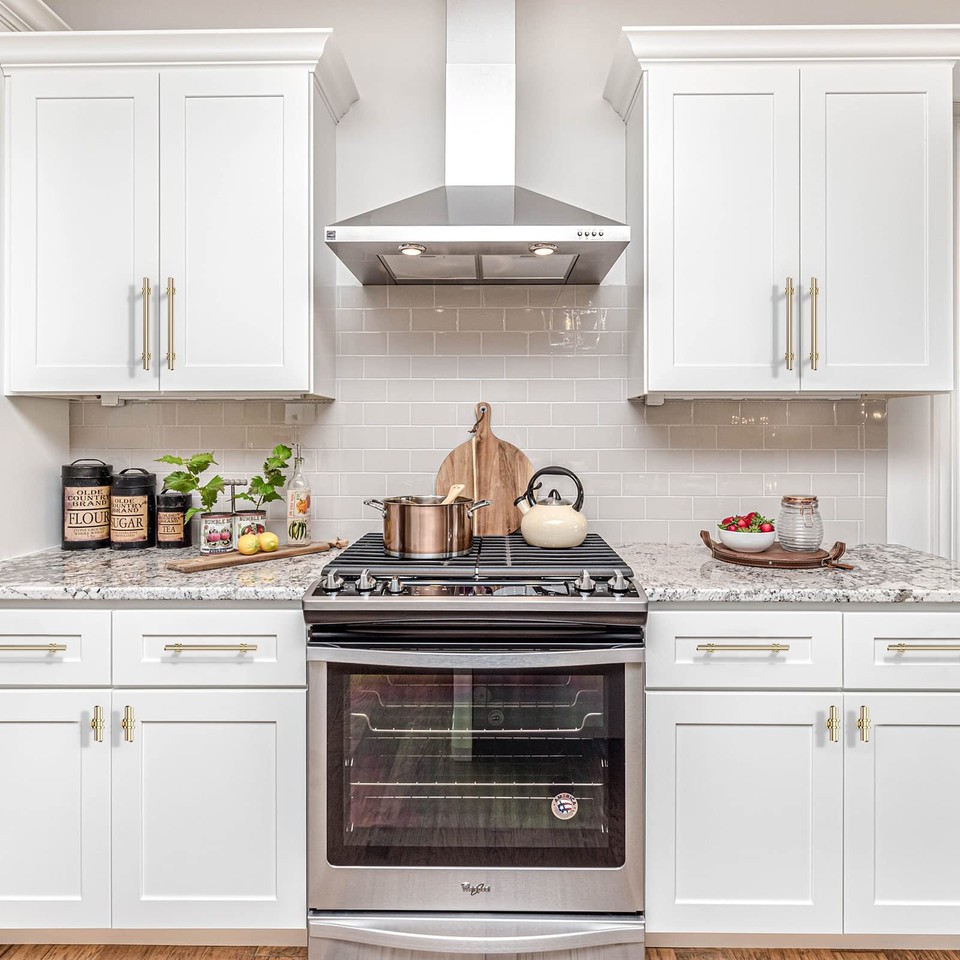 9BUILD 10 Pack 5 Inch Gold Pulls Kitchen Handles