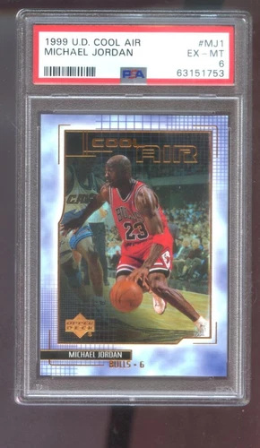 1999-00 Upper Deck Cool Air #MJ1 Michael Jordan PSA 6 Graded Card NBA 99-00 2000