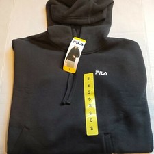 NWT FILA Womens SZ Small Black Hoodie Pullover Sweatshirt Jacket
