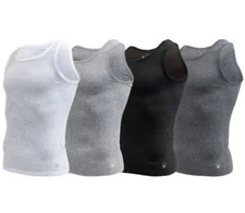 Spyder Men's 4 Pack Pro-Cotton Tank Tops - MSRP: $45 - Size Varies